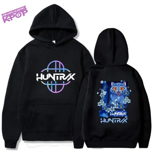 Discover Kpop Demon Hunters Winter Hoodie Drawstring Women Men Anime Cartoon Warm Sports Sweatshirt