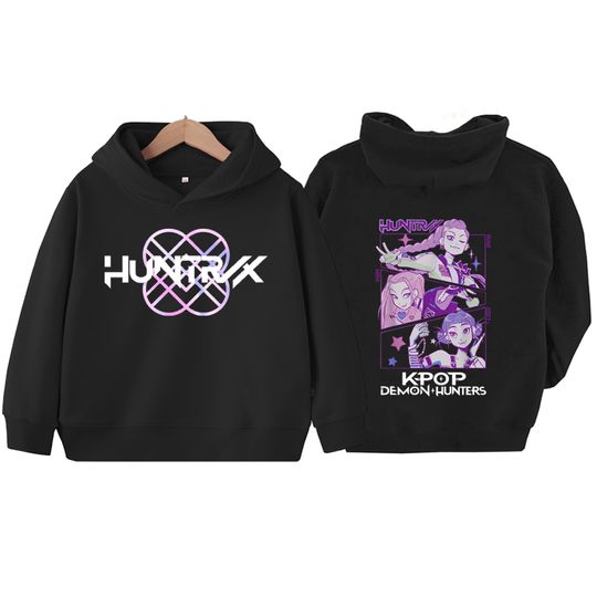 Discover Kpop Demon Hunter Children's-Hoodie Harajuku Hip Hop Pullover Tops Sweatshirt Gift