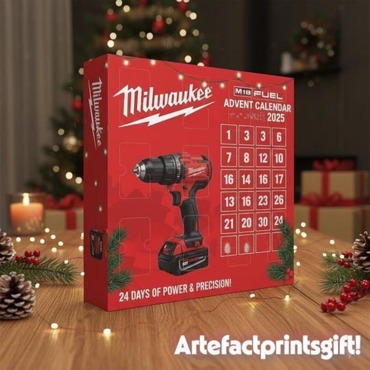 Mika.wee 2025 Unique Advent Calendar 24-Day Lovers Christmas Countdown Box | DIY Gift for Men, Mechanics & Builders Holiday Set