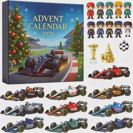 Discover Formula Countdown Advent Calendar 2025, Racing Theme Mystery Box