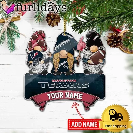 Discover Personalized Houston Football Team Texans Christmas Ornament Gift Decor
