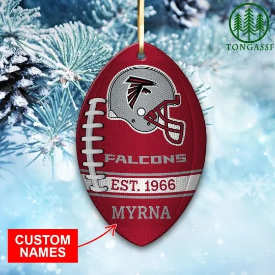 Discover Personalized Atlanta Football Team Falcons Christmas Ornament Gift Decor