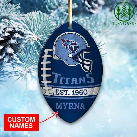 Discover Personalized Tennessee Football Team Titans Christmas Ornament Gift Decor