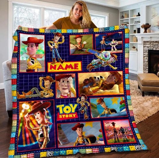 Discover Custom Disney Toy Story Blanket, Toy Story Blanket, Toy Story Fleece Blanket, Bedding Blanket, Christmas Blanket