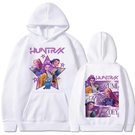 Discover K-Pop Demon Hunters Rumi Mira Zoey Printing Hoodies Fashion Hip Hop Street Sweatshirts Men Women Clothing Autumn Winter Pullover