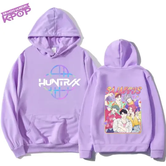 Discover Kpop Demon Hunters Hoodie For Women Men zenittsu Anime Cartoon Thermal Autumn Winter Warm
