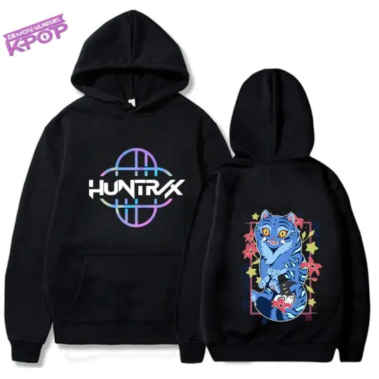Discover Women Men Kpop Demon Hunters Sweatshirt zenittsu Anime Cartoon Autumn Winter Warm Hoodie