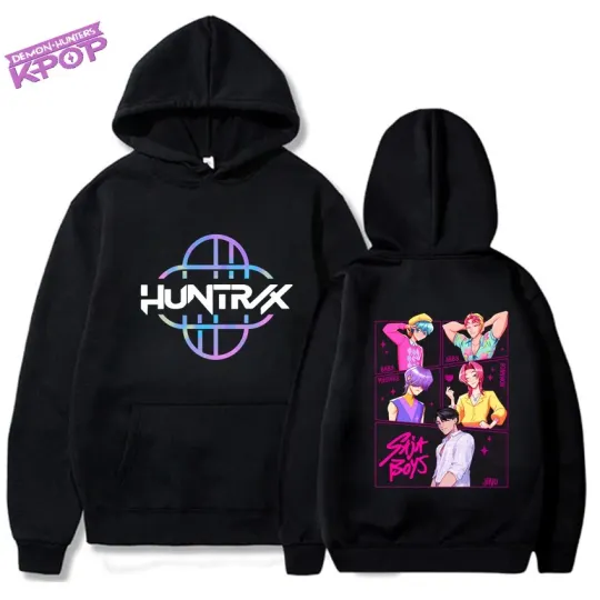 Discover Kpop Demon Hunters Sport Hoodie Long Sleeve Women Men Autumn Winter Anime Cartoon Warm Sweatshirt