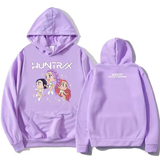 Discover Autumn Winter KPop Demon Hunters As Seen on Huntrix World Tour Cotton Hoodies 2025 Movie Graphic Print Men Women Sweatshirts