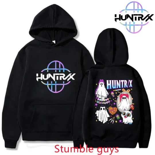 Discover New Kpop Demon Hunters Winter Hoodie Drawstring Women Men Anime Cartoon Warm Sports Sweatshirt