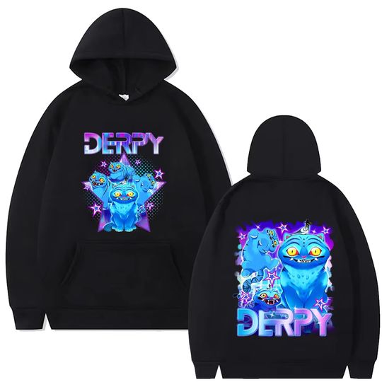 Kpop Demon Hunters Derpy Tiger Hot Sale Hoodie Men Women Fashion Cartoon Trend Pullover Hoodies Male Vintage Cool Streetwear