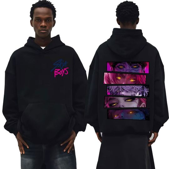 Korean Wave Devil Hunter Saja Boy Band 2025 Trend Movie Autumn Winter Adult Long-sleeve Hoodie Daily Street Casual Sports Top