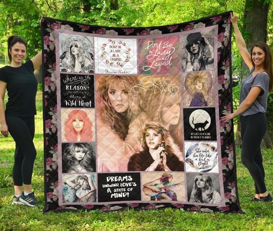 Discover Stevie Nick Music Blanket, Stevie Nick Blanket, Stevie Nick Fleece Blanket, Bedding Blanket, Gift For Fan