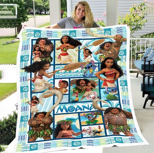 Discover Moana Lilo And Stitch Blanket, Cute Stitch Fleece Blanket, Stitch Blanket, Bedding Blanket, Personalized Blanket, Christmas Blanket