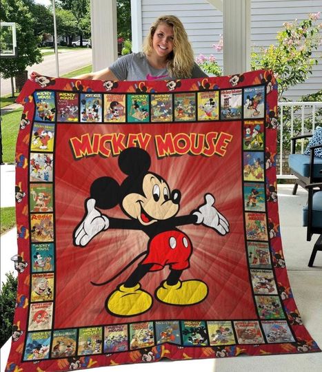 Discover Custom Disney Mickey Mouse Blanket, Mickey Fleece Blanket, Mickey Blanket, Bedding Blanket, Christmas Blanket