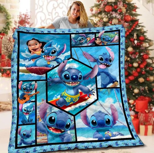 Discover Disney Lilo And Stitch Blanket, Bedding Blanket, Stitch Fleece Blanket, Stitch Blanket, Christmas Blanket