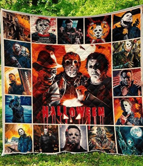 Discover Horror Movie Blanket, Horror Movie Fleece Blanket, Horror Movie Blanket, Bedding Blanket, Horror Movie Fan Gift