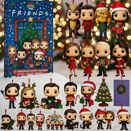 Friends Central Perk TV Show Advent Calendar 2025, Cute Xmas Holiday Surprise Set, Christmas Gift Ideas