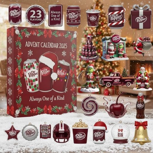 Discover Dr Peper Advent Calendar 2025, Soda Lover Christmas Countdown Box, Collectible Drink Holiday Gift Set