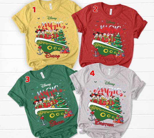 Discover Disney Cruise Christmas Family Shirt, Custom Name Disney Christmas Shirt, Disney Christmas Shirt, Disney Cruise Christmas Shirt