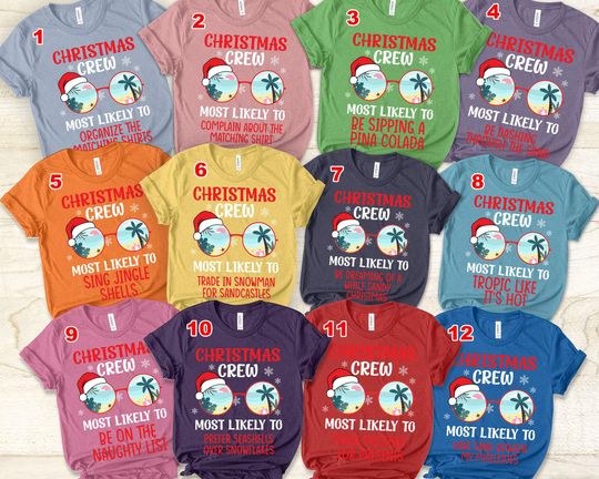Discover Tropical Christmas T-Shirt, Matching Family Beach Palm Tree Shirt