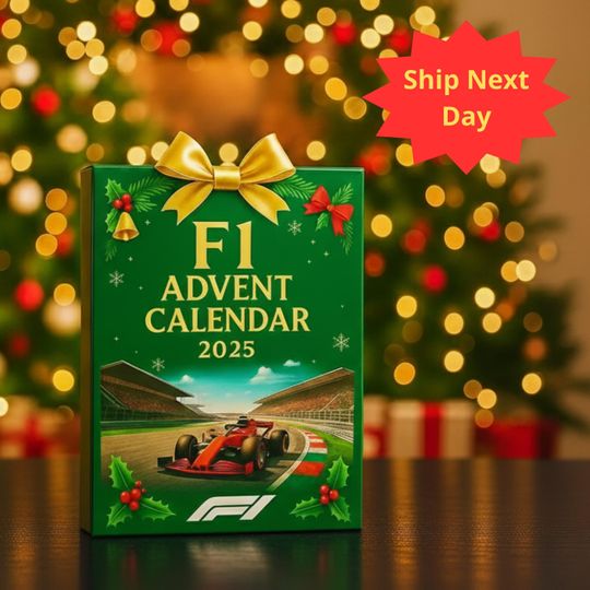 Discover F1 Advent Calendar 2025  24 Days of Mini Race Cars & Helmets  Xmas Countdown Gift Box for Formula Racing Fans And Motorsport Lovers