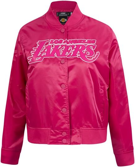 Discover Womens NBA Classic Triple Pink Satin Jacket
