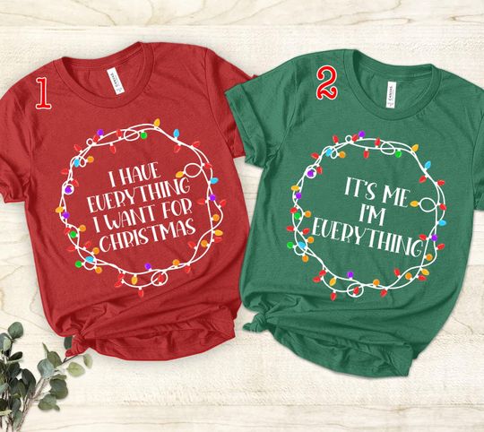 Discover Funny Christmas Couple Shirts, Matching Holiday Tees