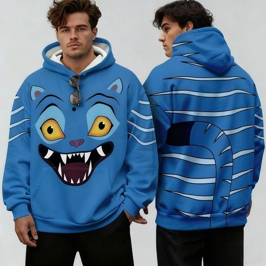 Discover Hot Selling Kpop Demon Hunter Print Hoodie Autumn And Winter Trend Casual Pullover Men's Halloween Role Play Costume Gift