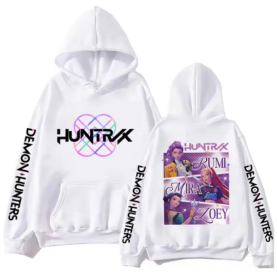 New KPop Demon Hunters Mira Rumi Zoey Printing Hoodies Men Women Sweatshirts Harajuku Unisex Fashion Autumn Winter Pullover Tops