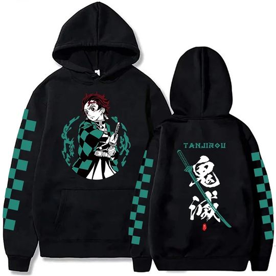 demon Japan Anime Plus Size Hoodie tanjiror Kamado Men Women Sweatshirts Y2k Harajuku Unisex Casual Pullover Clothes Tops