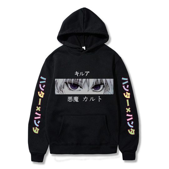 2025 Autumn Winter Hunter Hisoka Kurapika Hoodies Women Killua Zoldyck Devil Eye Sweatshirts Unisex Anime HXH Hoody Tops