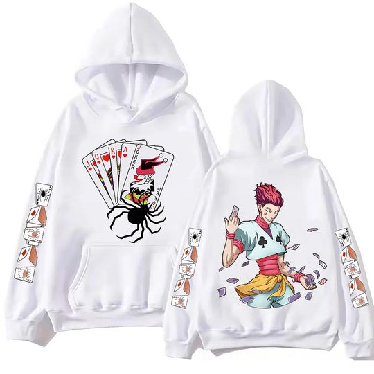J2025 Anime Hunter Hunter Hisoka Hoodie Harajuku Pullover Tops Man Woman Sweatshirt Fans Gift Autumn Casual Streetwear