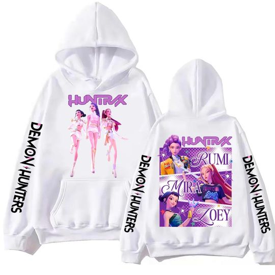 Anime Kpop Demon Hunter Hoodie Harajuku Pullover Tops Gift Sweatshirt Men Women Jersey Tops Sweatshirt Casual Hoodie