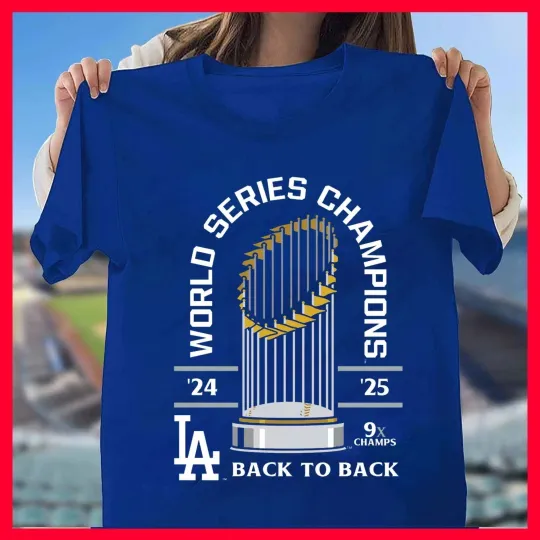 Discover Los Angeles Dodger Back-To-Back 2025 World Series Champions Shirt