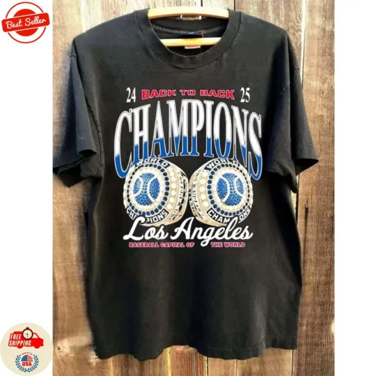 Los Angeles Dodgers Back to Back Champs World Series 2024 2025 shirt