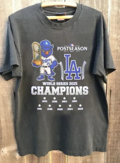 Los Angeles Dodgers World Series Champions 2025 Baseball Unisex T shirt