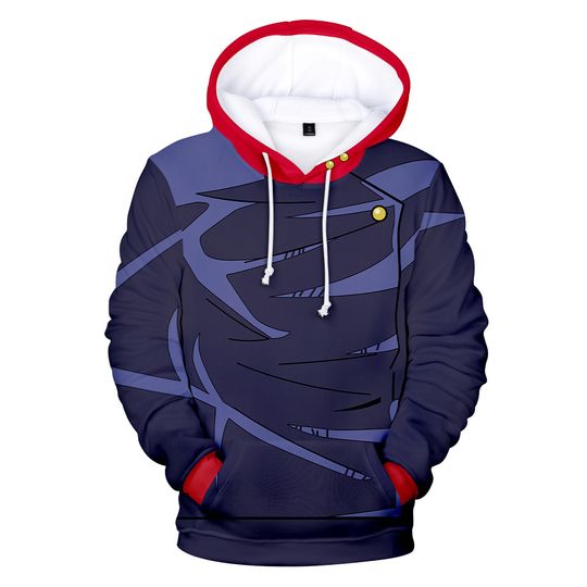 Discover Fashion Anime Graphic Hoodie For Men Print Long Sleeve Cosplay Top Autumn Casual Oversize Sweatshirt Street Harajuku Men Clothes