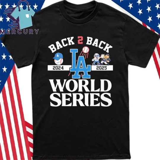 Discover Dodgers Back 2 Back 2024-2025 World Series T-Shirt