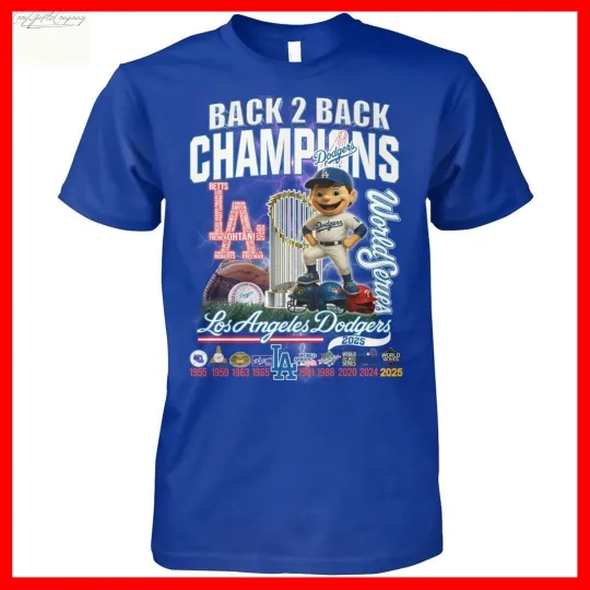 Discover Los Angeles Dodgers Back 2 Back Champions World Series T Shirt