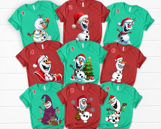 Discover Olaf Christmas Shirt, Olaf Santa Christmas Lights, Disney Family Christmas Shirt, Christmas Gifts