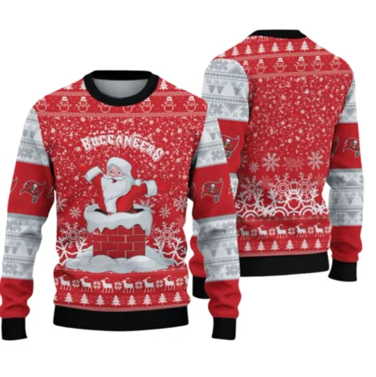 Discover 2025 Buccaneer Funny Santa Ugly Christmas Sweater