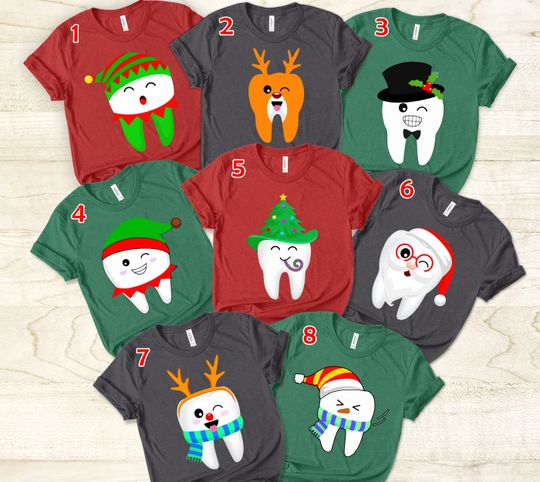 Discover Christmas Dentist T-Shirt, Hygienist Xmas Costume Shirt