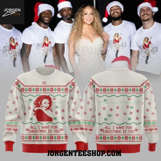 Discover Mariah Carey It’s Time 2025 Christmas Happy Holiday swater