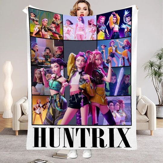 K-Pop D-Demon H-Hunters Huntrix Blankets Quality Soft Warm Throw Blanket Winter Girls Boys Gift For Couch Bed Office Camping