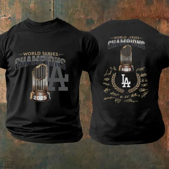 Discover 2025 Los Angeles Dodgers World Series Champions Tshirt