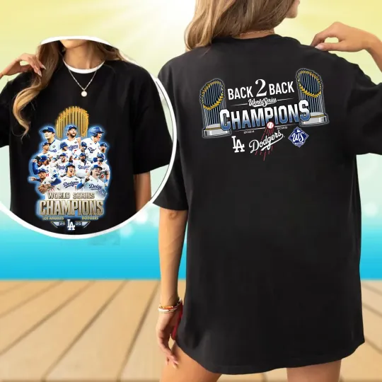 Discover Los Angeles Dodge.rs World Series Champions Back To Back 2024-2025 Tshirt