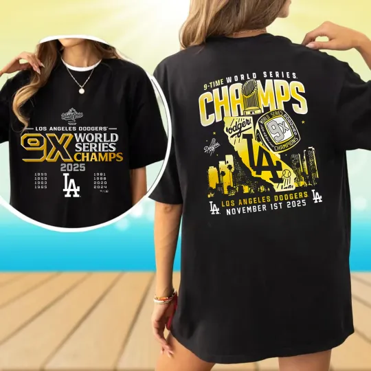 Discover 2sided Los Angeles Dodger.s World Series Champions 2025 Tshirt
