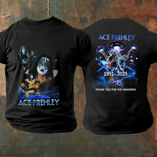 Discover Ace Frehley Tribute Shirt - Thanks You For The Memories 1951–2025 Shirt