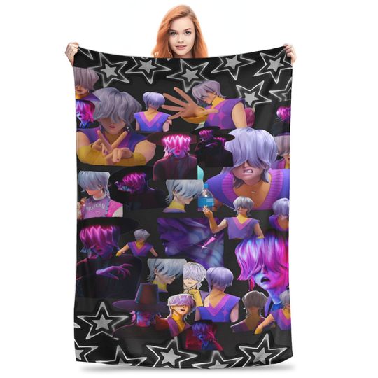 Discover Saja Boys Mystery Saja  Blankets Quality Warm Kpop Demon Hunters Bedding Throws Winter Camping Outdoor Novelty Bedspread